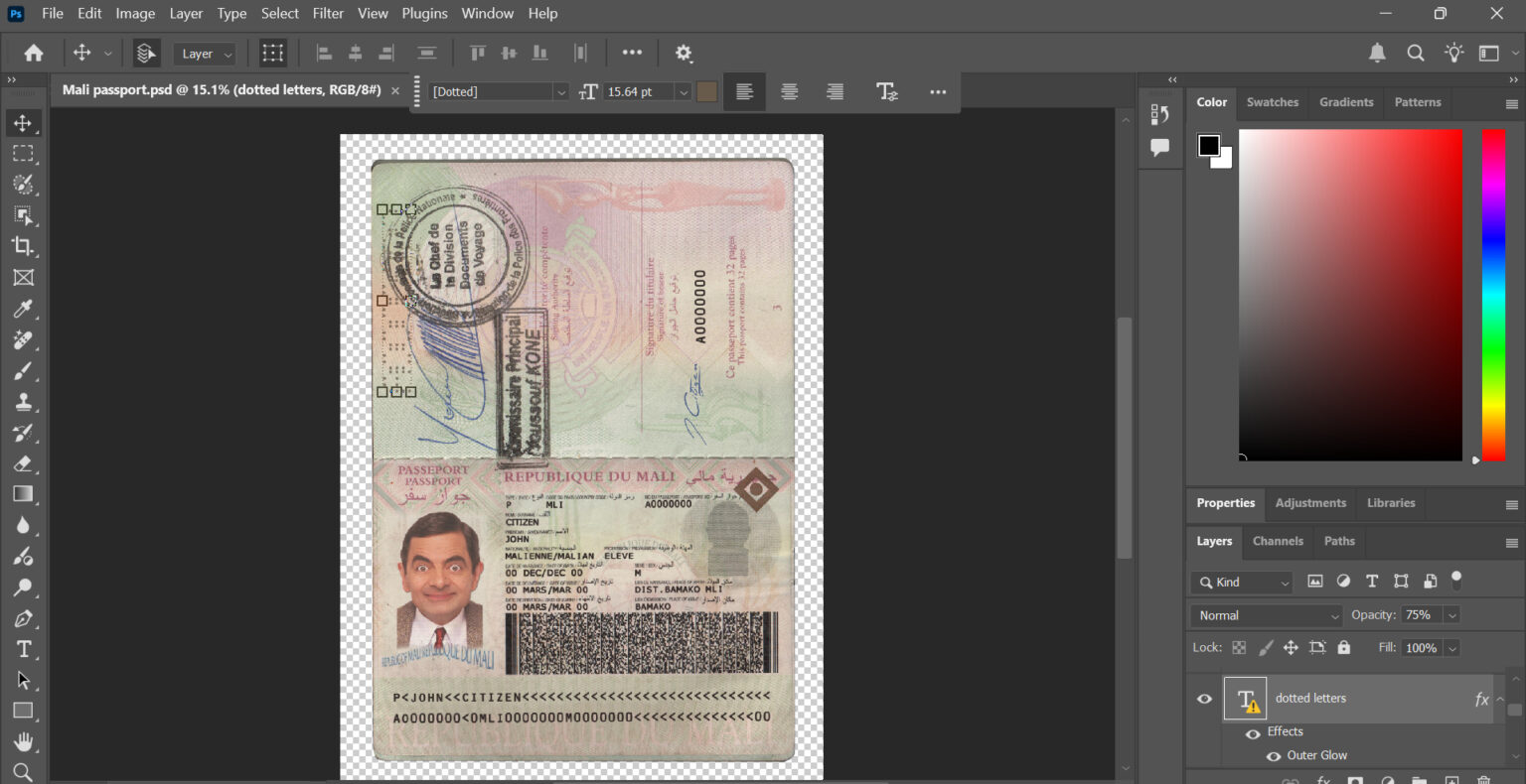 mali-passport-psd-template